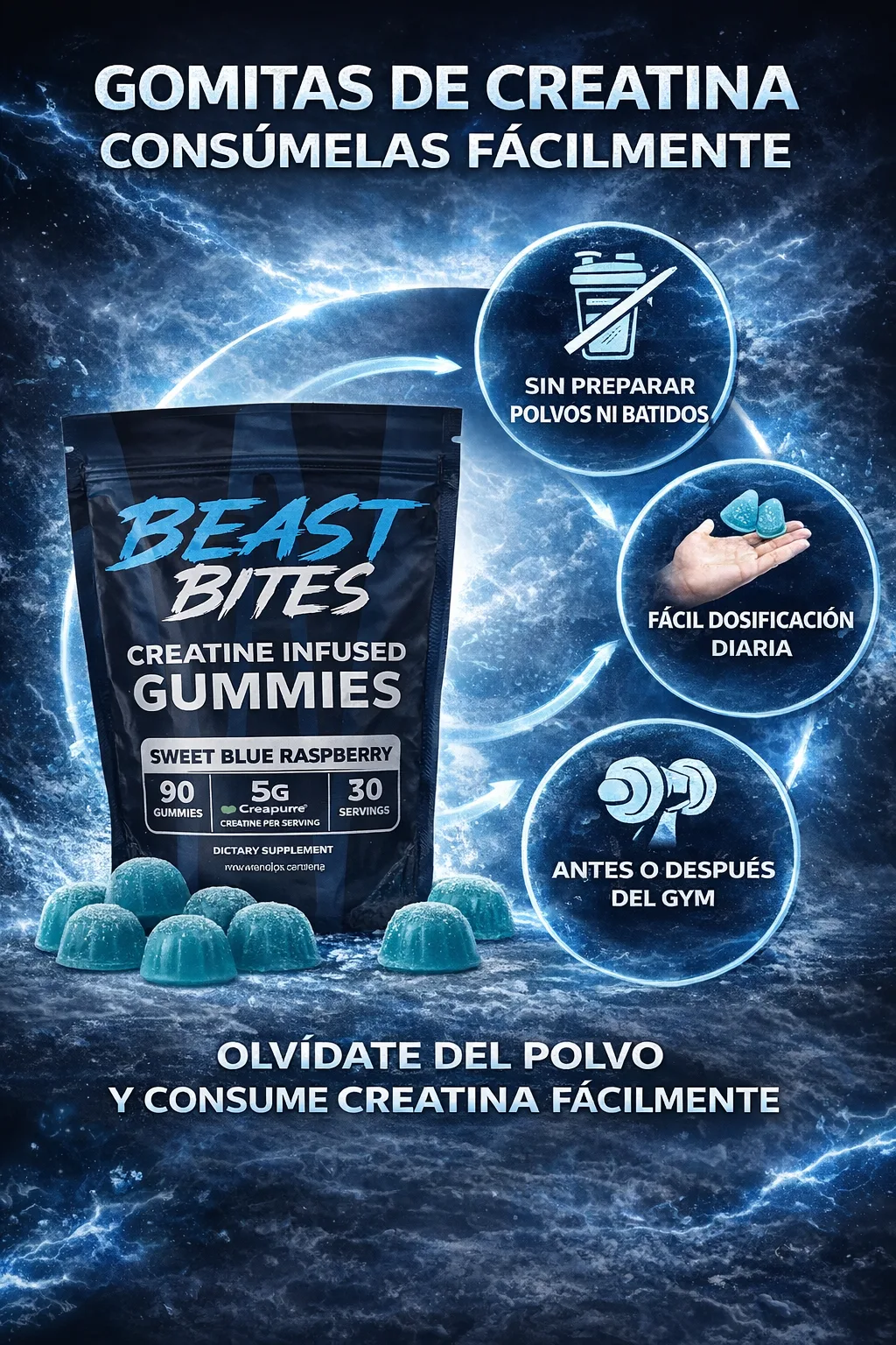 CREATINA EN GOMITAS imagen 3