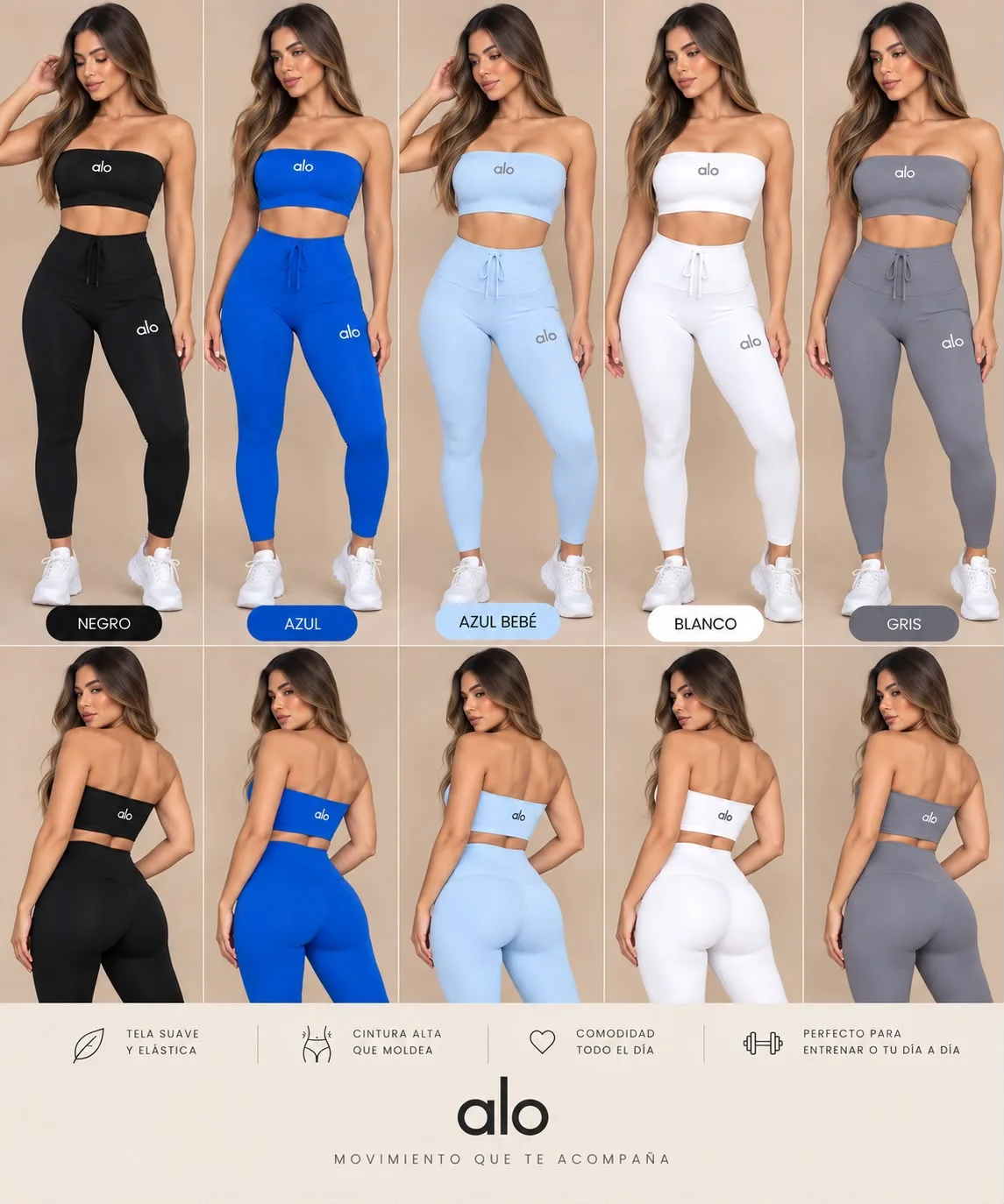 Conjunto Deportivo Femenino 2 Piezas Alo