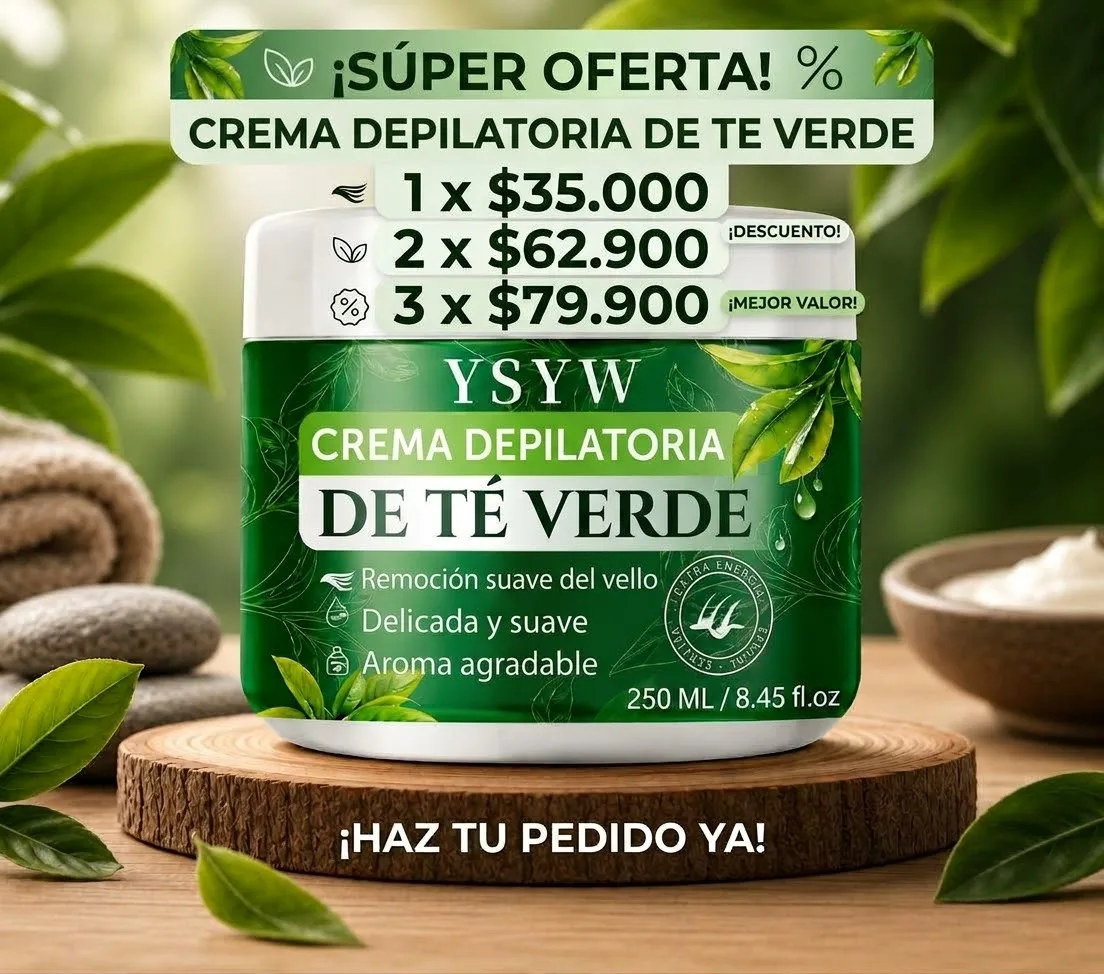 CREMA DEPILATORIA DE TÉ VERDE