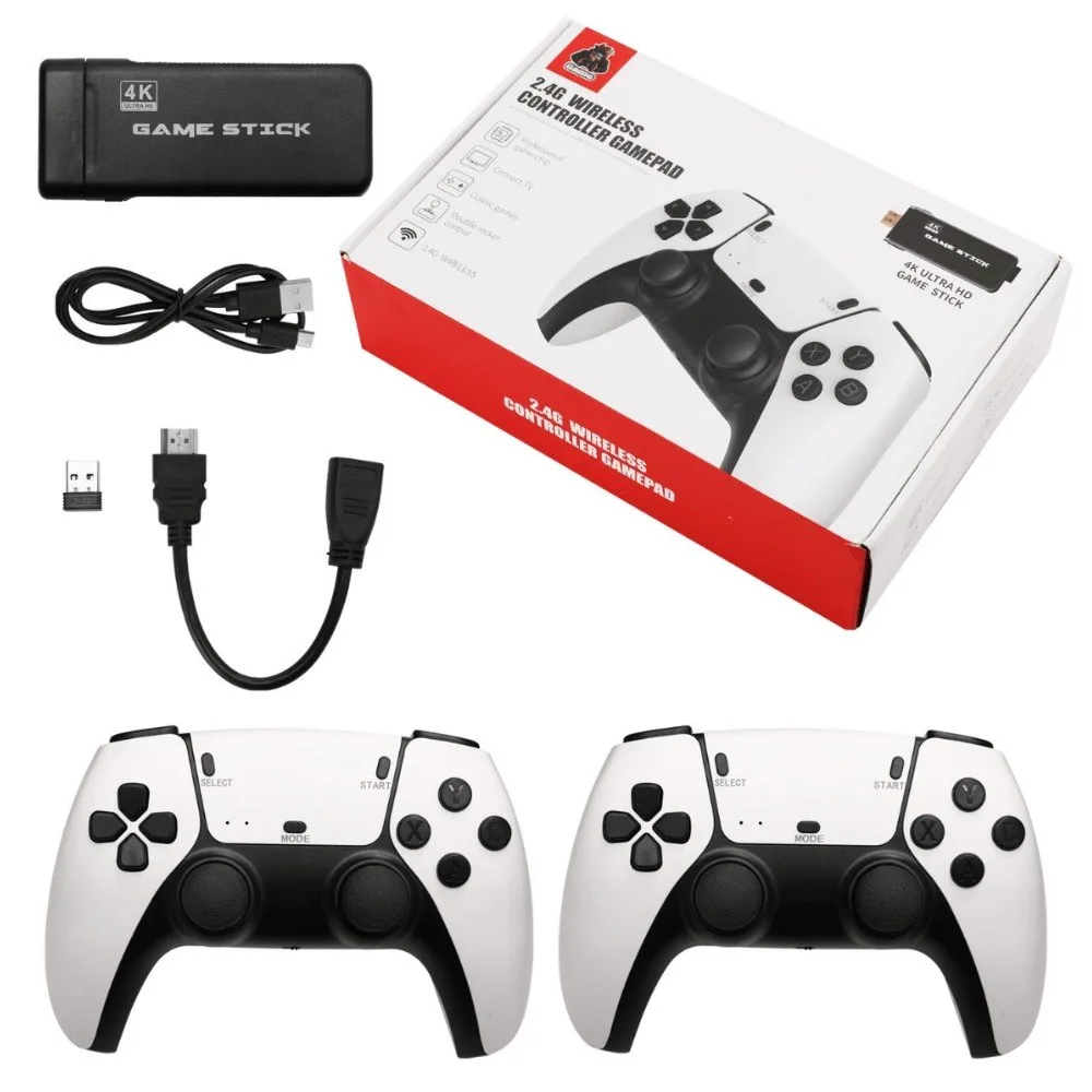 Consola Game Stick 4K Ultra HD + 2 Mandos Inalámbricos - Pago Contra Entrega imagen 3